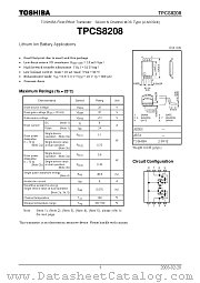 TPCS8208 datasheet pdf TOSHIBA