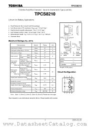 TPCS8210 datasheet pdf TOSHIBA