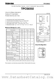 TPCS8302 datasheet pdf TOSHIBA