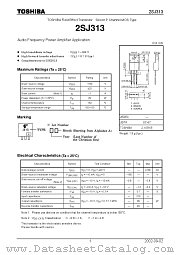 2SJ313 datasheet pdf TOSHIBA