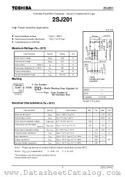 2SJ201 datasheet pdf TOSHIBA