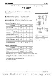 2SJ407 datasheet pdf TOSHIBA