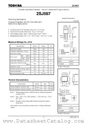 2SJ567 datasheet pdf TOSHIBA