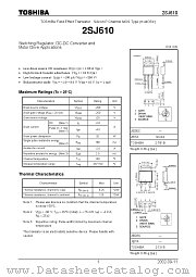 2SJ610 datasheet pdf TOSHIBA