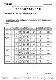 TC9307AF-010 datasheet pdf TOSHIBA