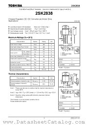 2SK2838 datasheet pdf TOSHIBA
