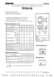 TPC6102 datasheet pdf TOSHIBA