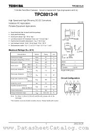 TPC8013-H datasheet pdf TOSHIBA