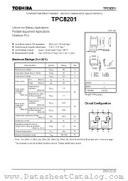 TPC8201 datasheet pdf TOSHIBA