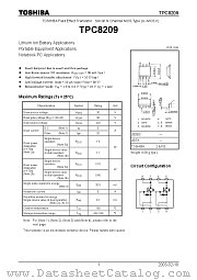 TPC8209 datasheet pdf TOSHIBA