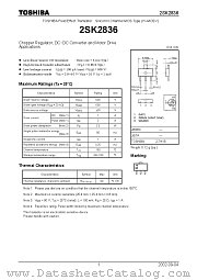 2SK2836 datasheet pdf TOSHIBA
