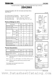 2SK2865 datasheet pdf TOSHIBA