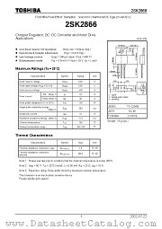 2SK2866 datasheet pdf TOSHIBA