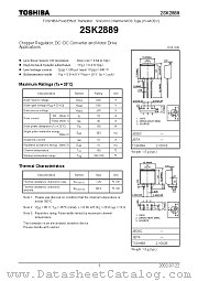 2SK2889 datasheet pdf TOSHIBA