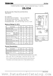 2SJ334 datasheet pdf TOSHIBA