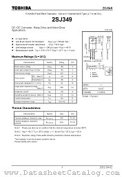 2SJ349 datasheet pdf TOSHIBA