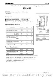 2SJ438 datasheet pdf TOSHIBA