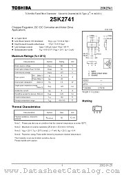 2SK2741 datasheet pdf TOSHIBA