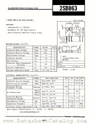 2SB863 datasheet pdf TOSHIBA