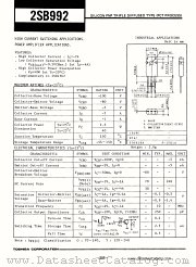 2SB992 datasheet pdf TOSHIBA