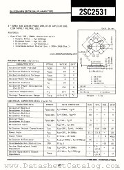 2SC2531 datasheet pdf TOSHIBA