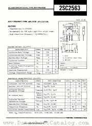 2SC2563 datasheet pdf TOSHIBA