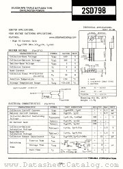 2SD798 datasheet pdf TOSHIBA