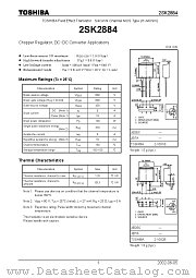 2SK2884 datasheet pdf TOSHIBA