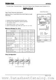 MP4504 datasheet pdf TOSHIBA