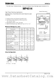 MP4514 datasheet pdf TOSHIBA
