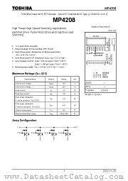 MP4208 datasheet pdf TOSHIBA