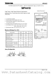 MP4410 datasheet pdf TOSHIBA