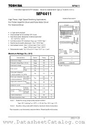 MP4411 datasheet pdf TOSHIBA