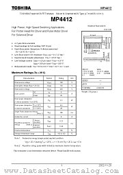MP4412 datasheet pdf TOSHIBA