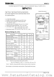 MP4711 datasheet pdf TOSHIBA