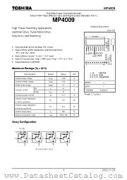MP4009 datasheet pdf TOSHIBA
