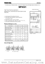 MP4021 datasheet pdf TOSHIBA