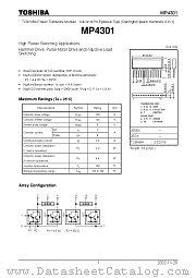 MP4301 datasheet pdf TOSHIBA