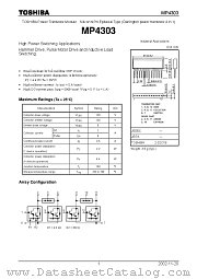 MP4303 datasheet pdf TOSHIBA