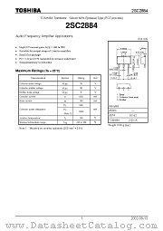 2SC2884 datasheet pdf TOSHIBA