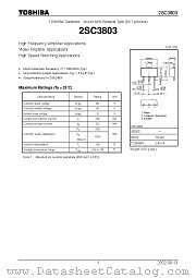2SC3803 datasheet pdf TOSHIBA