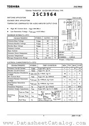 2SC3964 datasheet pdf TOSHIBA