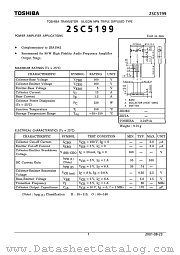 2SC5199 datasheet pdf TOSHIBA