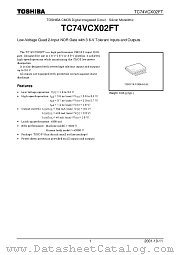 TC74VCX02FT datasheet pdf TOSHIBA