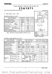 2SA1971 datasheet pdf TOSHIBA