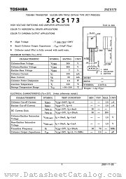 2SC5173 datasheet pdf TOSHIBA