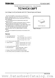TC74VCX138FT datasheet pdf TOSHIBA