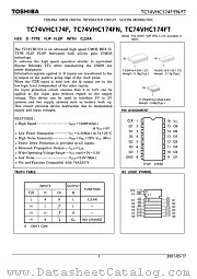 TC74VHC174FT datasheet pdf TOSHIBA