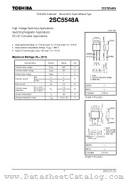 2SC5548A datasheet pdf TOSHIBA