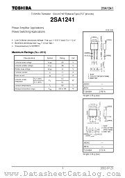 2SA1241 datasheet pdf TOSHIBA